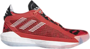 Adidas Dame 6 Big Kids 'Geek Up' Sneakers, Red