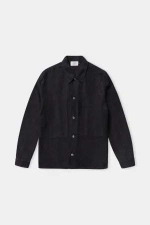 OWE overshirt winter linen black